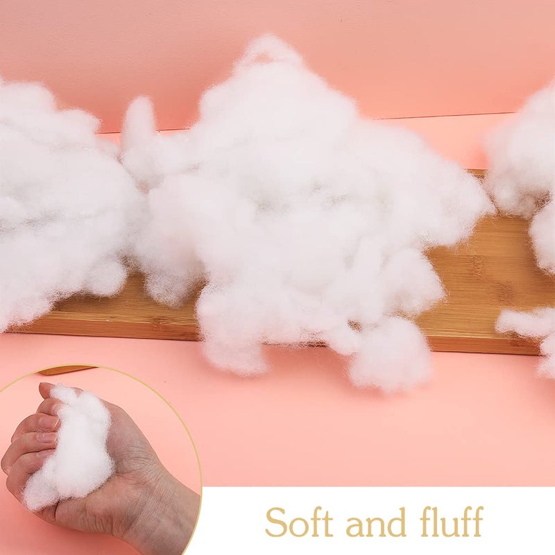 Butuze 650g/22.93oz White Fiberfill for Crafts  Polyester Fiber Fill  Premium Stuffing Fiber Fill  Resilience Fill Fibe for DIY Doll Stuffing Cushion Pillows and Home Decoration Projects - Image 5
